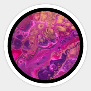 Pink Passion / Acrylic Pouring Sticker